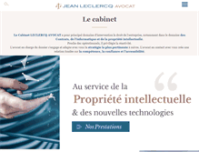Tablet Screenshot of leclercq-avocat.com